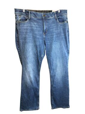 Liz Claiborne Jeans Womens 18 Blue Sara Bootcut Mid Rise Stretch Denim NWT